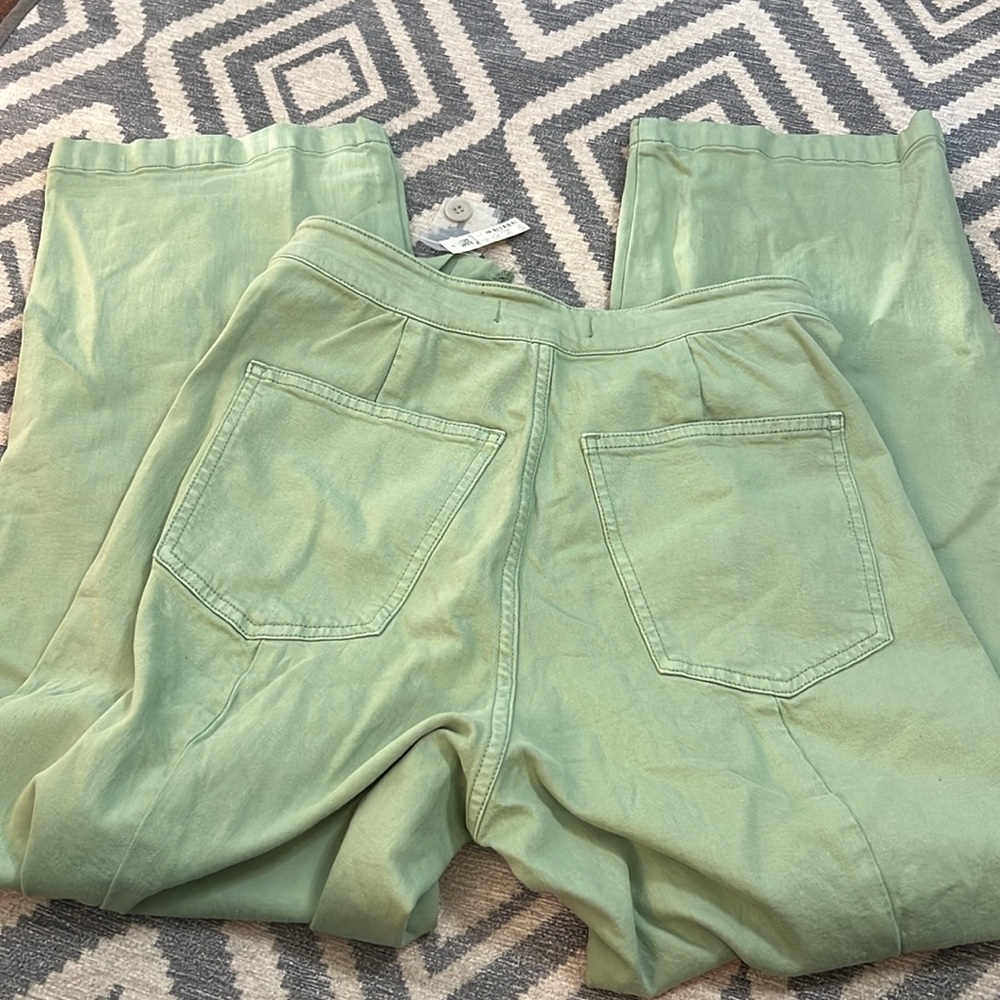 Madewell Curvy Emmett Wide-Leg Crop Pant: Welt Pocket Edition - Picture 6 of 6
